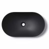 Lavoar EGO 858, Negru, mat, 63x36.5 cm, montaj pe blat, ceramica sanitata