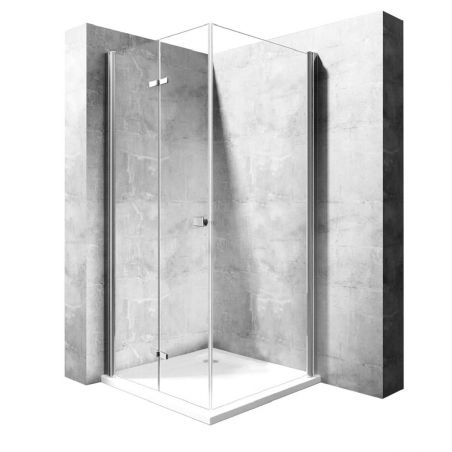 Cabina EGO-Best,Perete fix si usa Pliabila, sticla securizata 6mm,dimensiuni la alegere