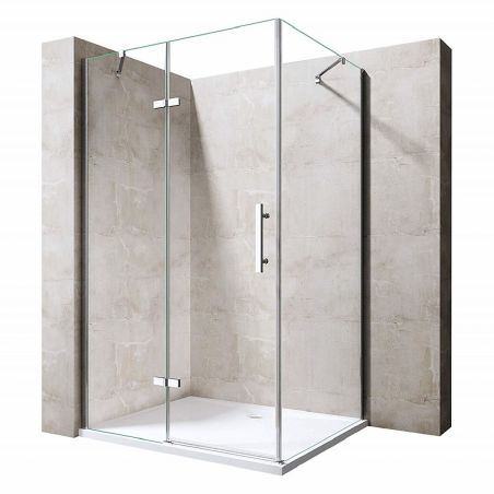 Cabina EGO-28, perete fix si usa Batanta, sticla securizata 6mm , Transparenta sau Sablata partial