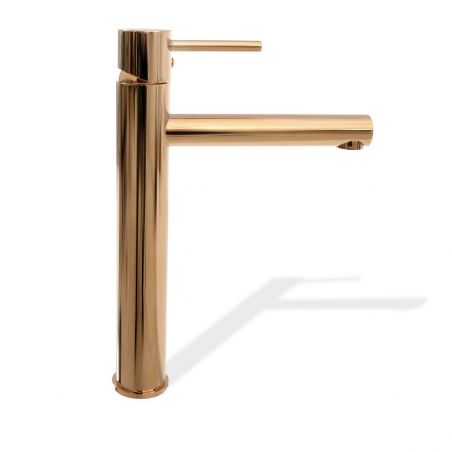 Baterie EGO-TESS Rosa Gold, montaj pe blat, design deosebit, Perlator