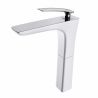 Baterie lavoar 1298 W, montaj pe blat, finisaj emailat Alb, perlator aer, design deosebit Baterie lavoar 1298 W, montaj pe blat, finisaj emailat Alb, perlator aer, design deosebit