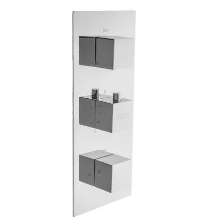 Baterie dus EGO-C2ST3, 2 functii, Termostat, montaj incastrat, finisaj crom Baterie dus EGO-C2ST3, 2 functii, Termostat, montaj incastrat, finisaj crom
