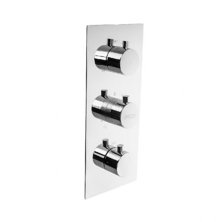 Baterie dus EGO-C2RT3, 2 functii, Termostat, montaj incastrat, finisaj crom Baterie dus EGO-C2RT3, 2 functii, Termostat, montaj incastrat, finisaj crom