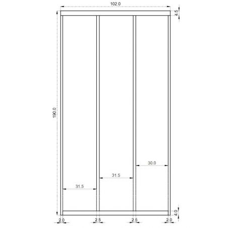 Usa dus culisanta Alex, latime  80, 90 sau 100 cm