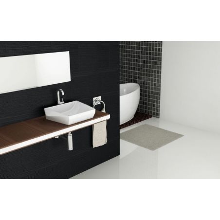 Lavoar EGO Lucy, Alb, lucios, 60x41 cm, ceramica sanitara, montaj pe blat