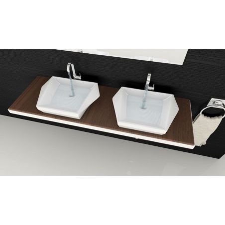 Lavoar EGO Lucy, Alb, lucios, 60x41 cm, ceramica sanitara, montaj pe blat