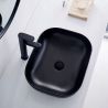 Lavoar REA Belinda, Negru, mat, 46,5x33 cm, montaj pe blat, ceramica sanitara