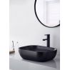 Lavoar REA Belinda, Negru, mat, 46,5x33 cm, montaj pe blat, ceramica sanitara