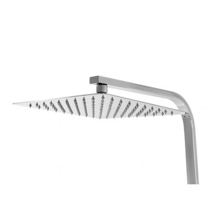Sistem dus Termostatat Cezar, Ploaie 25x25 cm, Dus de mana, Baterie Cada, finisaj crom