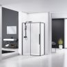Cabina de dus, EGO-SOL Black Mat, 80x100, 90x90 si 90x120 cm, sticla transparenta securizata 6mm Cabina de dus, EGO-SOL Black Mat, 80x100, 90x90 si 90x120 cm, sticla transparenta securizata 6mm