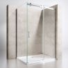 Cabina de dus, reversibila, perete fix si usa glisanta, sticla securizata 8 mm, dimensiuni la alegere, EGO-17