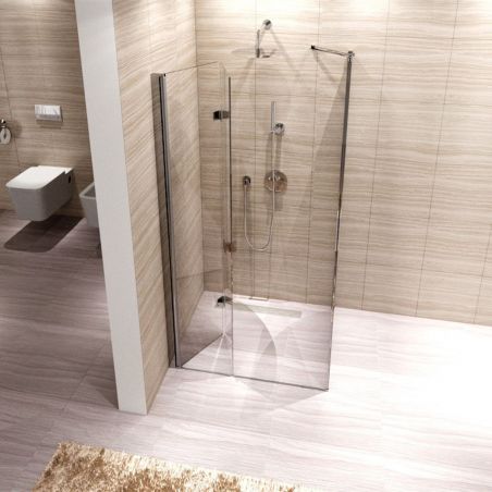 Cabina MY SPACE, perete fix si o usa Pliabila la perete, Easy Clean, dimensiune: 70x70x190 cm