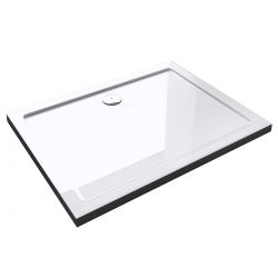 Cadita dreptunghiulara slim, 4 cm inaltime, dimensiuni intre 70-140 cm, acril sanitar, EGO-FARO
