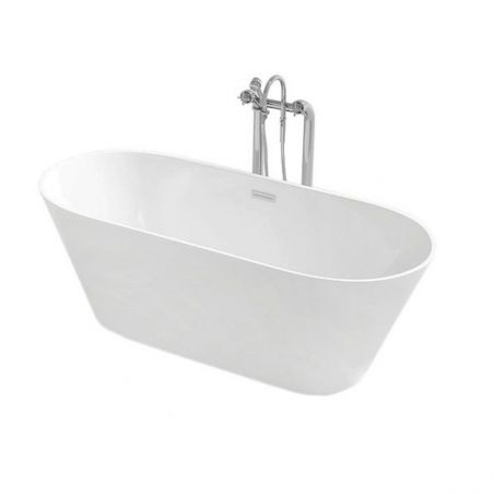 Cada de baie EGO Silvano, freestanding, 170 cm, acril saniat, alb, Mirror Coat