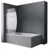 Paravan cada EGO-112, sticla securizata, Transparent sau Sablat partial, 94x140 cm, pivotant 180°, tratament Nano Easy Clean Paravan cada EGO-112, sticla securizata, Transparent sau Sablat partial, 94x140 cm, pivotant 180°, tratament Nano Easy Clean