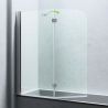 Paravan cada pliabil EGO-1408, 120x140 cm, sticla securizata 6 mm transparenta, pivotant 180°, tratament Nano Easy Clean Paravan cada pliabil EGO-1408, 120x140 cm, sticla securizata 6 mm transparenta, pivotant 180°, tratament Nano Easy Clean