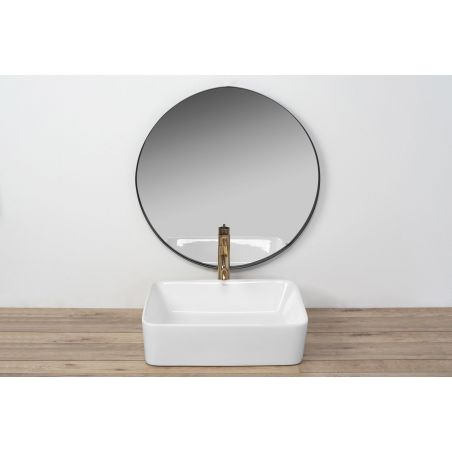 Lavoar EGO Anita N48, Alb, lucios, 48x36.5 cm, montaj pe blat, ceramica sanitara