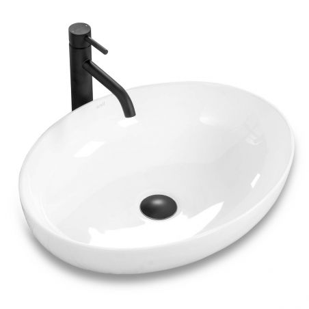 Lavoar Carola, 51x39 cm, montaj pe blat, colectia Slim Edge,  design modern