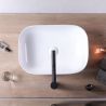 Lavoar EGO Belinda Slim Edge, Alb, lucios, 46.5x33 cm, montaj pe blat, ceramica sanitara Lavoar EGO Belinda Slim Edge, Alb, lucios, 46.5x33 cm, montaj pe blat, ceramica sanitara
