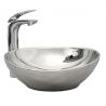 Lavoar REA Sofia S, Argintiu, lucios, 41x34.5 cm, montaj pe blat, ceramica sanitara Lavoar REA Sofia S, Argintiu, lucios, 41x34.5 cm, montaj pe blat, ceramica sanitara