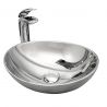 Lavoar REA Sofia S, Argintiu, lucios, 41x34.5 cm, montaj pe blat, ceramica sanitara Lavoar REA Sofia S, Argintiu, lucios, 41x34.5 cm, montaj pe blat, ceramica sanitara