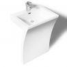 Lavoar stativ EGO 07, Alb, lucios, 60x48x83 cm, montaj podea, compozit marmura, gaura baterie, preaplin, design exclusivist Lavoar stativ EGO 07, Alb, lucios, 60x48x83 cm, montaj podea, compozit marmura, gaura baterie, preaplin, design exclusivist
