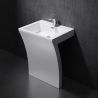 Lavoar stativ EGO 07, Alb, lucios, 60x48x83 cm, montaj podea, compozit marmura, gaura baterie, preaplin, design exclusivist Lavoar stativ EGO 07, Alb, lucios, 60x48x83 cm, montaj podea, compozit marmura, gaura baterie, preaplin, design exclusivist