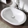 Lavoar EGO 5056, Alb, lucios, 59x40 cm, montaj pe blat, ceramica sanitara Lavoar EGO 5056, Alb, lucios, 59x40 cm, montaj pe blat, ceramica sanitara