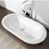 Lavoar EGO 5057, Alb, lucios, 80x42.5 cm, montaj pe blat, ceramica sanitara Lavoar EGO 5057, Alb, lucios, 80x42.5 cm, montaj pe blat, ceramica sanitara