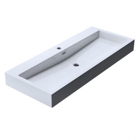 Lavoar EGO06, compozit marmura, montaj pe blat sau suspendat, dimensiuni:76 sau 100 cm