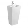 Lavoar stativ EGO Daria, Alb, lucios, 44x38x83cm, montaj podea, ceramica sanitara, gaura baterie si preaplin Lavoar stativ EGO Daria, Alb, lucios, 44x38x83cm, montaj podea, ceramica sanitara, gaura baterie si preaplin