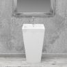 Lavoar stativ EGO Daria, Alb, lucios, 44x38x83cm, montaj podea, ceramica sanitara, gaura baterie si preaplin Lavoar stativ EGO Daria, Alb, lucios, 44x38x83cm, montaj podea, ceramica sanitara, gaura baterie si preaplin