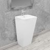 Lavoar stativ EGO Daria, Alb, lucios, 44x38x83cm, montaj podea, ceramica sanitara, gaura baterie si preaplin Lavoar stativ EGO Daria, Alb, lucios, 44x38x83cm, montaj podea, ceramica sanitara, gaura baterie si preaplin