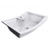 Lavoar EGO 820, Alb, lucios, 58x38 cm, montaj pe blat, ceramica sanitara Lavoar EGO 820, Alb, lucios, 58x38 cm, montaj pe blat, ceramica sanitara