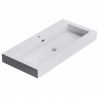 Lavoar EGO 18, Alb, lucios, montaj suspendat sau incastrat, dimensiuni: 60, 73, 90 sau 100 cm, compozit marmura Lavoar EGO 18, Alb, lucios, montaj suspendat sau incastrat, dimensiuni: 60, 73, 90 sau 100 cm, compozit marmura