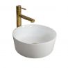 Lavoar REA Ida, Alb, lucios, 36x36cm, montaj pe blat, ceramica sanitara Lavoar REA Ida, Alb, lucios, 36x36cm, montaj pe blat, ceramica sanitara