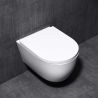 Vas Wc EGO-106, Alb, suspendat, capac Duroplast inclus, 48x35.5 cm