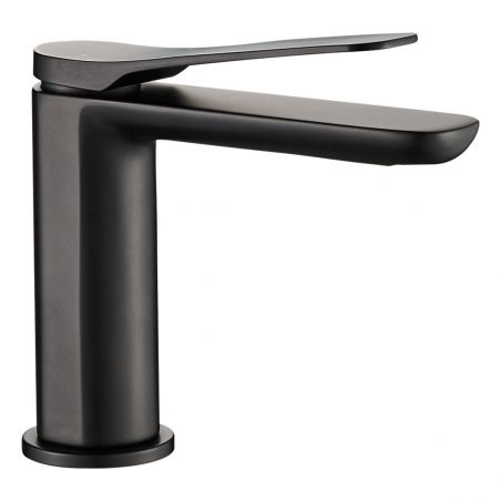 Baterie lavoar EGO Creek, montaj pe lavoar, perlator, finisaj Negru mat