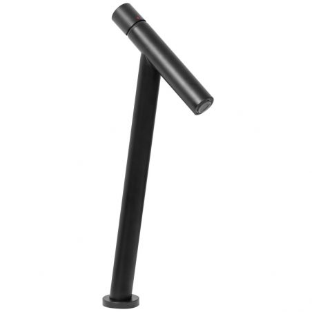 Baterie lavoar EGO Zen High Black Mat, montaj pe blat, perlator, finisaj black mat