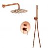 Sistem complet de dus EGO-Lun Rose Gold, montaj incastrat, finisaj auriu Sistem complet de dus EGO-Lun Rose Gold, montaj incastrat, finisaj auriu