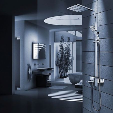 Sistem dus Navaro, complet, ploaie de dus ultra slim, design modern, baterie Cada