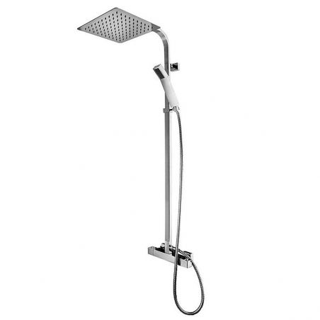 Sistem dus MILAN, dus tip ploaie ultra slim 25x25 cm, baterie Termostata, dus de mana, finisaj crom
