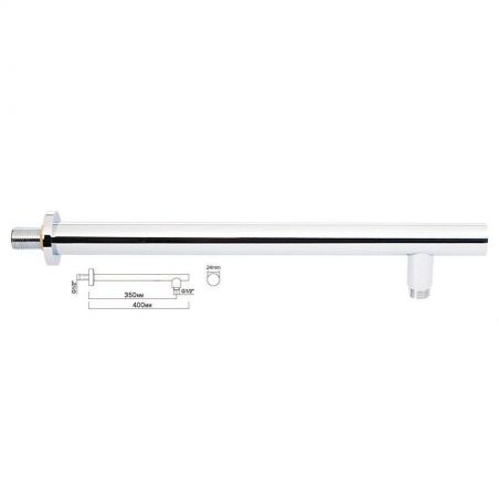 Piesa de conectare a capurilor de dus, din perete, 35/40 cm, EGO-816RR