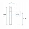 Baterie lavoar REA Lugano Slim High, montaj pe blat, perlator, cap rotativ 360 grade, finisaj crom Baterie lavoar REA Lugano Slim High, montaj pe blat, perlator, cap rotativ 360 grade, finisaj crom