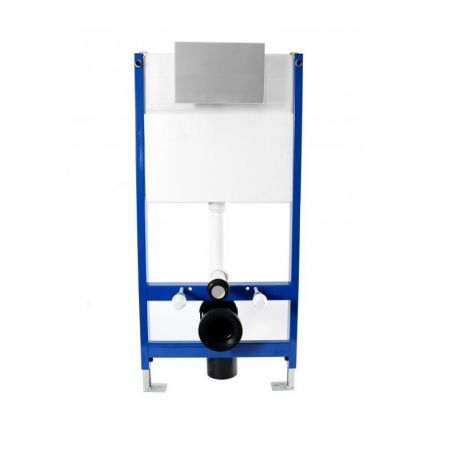 Cadru cu rezervor incastrat pentru WC, Clapeta de actionare inclusa F Black