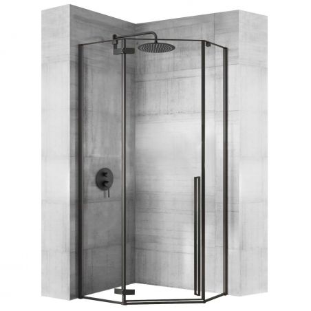 Cabina EGO-DIAMOND BLACK MAT, 80x80 cm, 90x90 cm si 100x100 cm, sticla securizata 6mm transparenta, usa Batanta Cabina EGO-DIAMOND BLACK MAT, 80x80 cm, 90x90 cm si 100x100 cm, sticla securizata 6mm transparenta, usa Batanta
