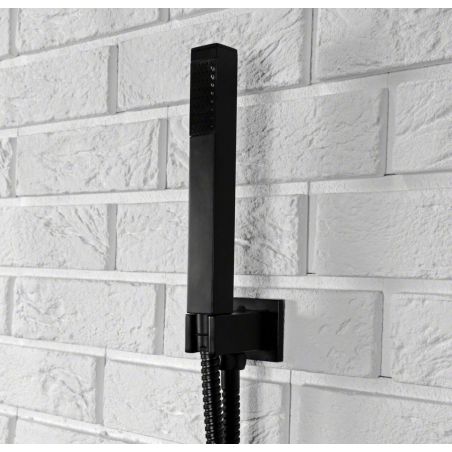 Sistem dus SONIC BLACK, design modern si unic, finisaj negru mat, dus tip ploaie 30x30 cm