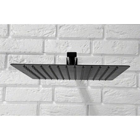 Sistem dus SONIC BLACK, design modern si unic, finisaj negru mat, dus tip ploaie 30x30 cm
