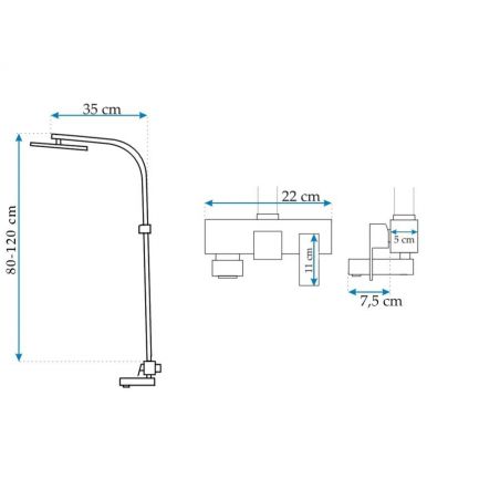 Sistem dus Navaro, complet, ploaie de dus ultra slim, design modern