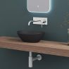 Lavoar EGO 205, Negru, mat, 41x33.1 cm, montaj pe blat, ceramica sanitara